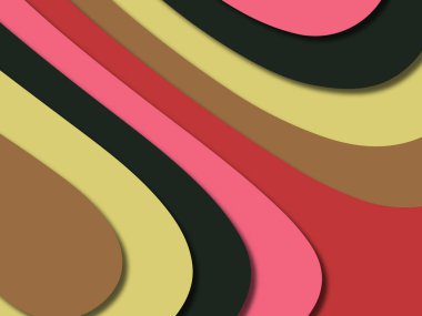 kağıt ile 3D arka plan şekilleri kesim. Soyut kağıt kitap kapağı için şablon arka plan bölmek. Kağıt arka plan kes. Soyut gerçekçi kağıt dekorasyon tasarımı için