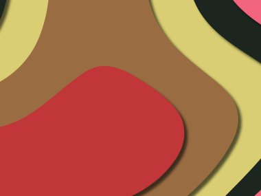 kağıt ile 3D arka plan şekilleri kesim. Soyut kağıt kitap kapağı için şablon arka plan bölmek. Kağıt arka plan kes. Soyut gerçekçi kağıt dekorasyon tasarımı için