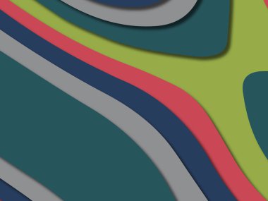 kağıt ile 3D arka plan şekilleri kesim. Soyut kağıt kitap kapağı için şablon arka plan bölmek. Kağıt arka plan kes. Soyut gerçekçi kağıt dekorasyon tasarımı için