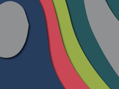 kağıt ile 3D arka plan şekilleri kesim. Soyut kağıt kitap kapağı için şablon arka plan bölmek. Kağıt arka plan kes. Soyut gerçekçi kağıt dekorasyon tasarımı için