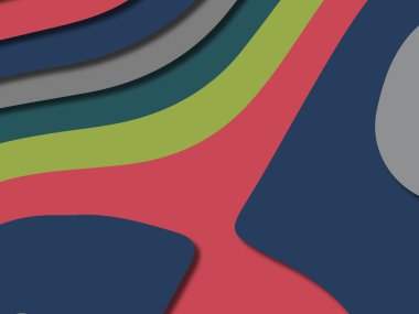 kağıt ile 3D arka plan şekilleri kesim. Soyut kağıt kitap kapağı için şablon arka plan bölmek. Kağıt arka plan kes. Soyut gerçekçi kağıt dekorasyon tasarımı için