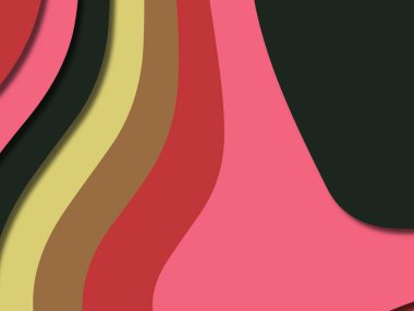 kağıt ile 3D arka plan şekilleri kesim. Soyut kağıt kitap kapağı için şablon arka plan bölmek. Kağıt arka plan kes. Soyut gerçekçi kağıt dekorasyon tasarımı için