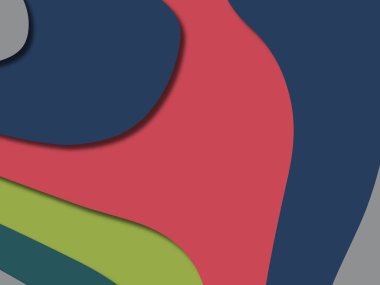 kağıt ile 3D arka plan şekilleri kesim. Soyut kağıt kitap kapağı için şablon arka plan bölmek. Kağıt arka plan kes. Soyut gerçekçi kağıt dekorasyon tasarımı için