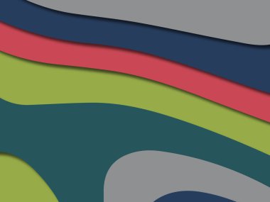 kağıt ile 3D arka plan şekilleri kesim. Soyut kağıt kitap kapağı için şablon arka plan bölmek. Kağıt arka plan kes. Soyut gerçekçi kağıt dekorasyon tasarımı için