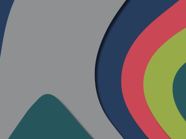 kağıt ile 3D arka plan şekilleri kesim. Soyut kağıt kitap kapağı için şablon arka plan bölmek. Kağıt arka plan kes. Soyut gerçekçi kağıt dekorasyon tasarımı için