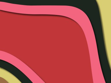 kağıt ile 3D arka plan şekilleri kesim. Soyut kağıt kitap kapağı için şablon arka plan bölmek. Kağıt arka plan kes. Soyut gerçekçi kağıt dekorasyon tasarımı için