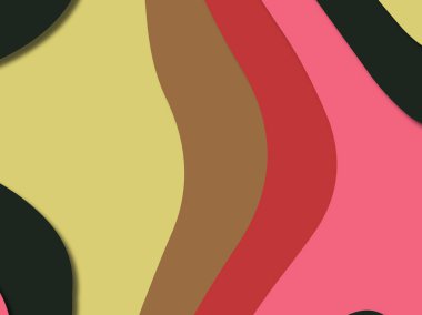 kağıt ile 3D arka plan şekilleri kesim. Soyut kağıt kitap kapağı için şablon arka plan bölmek. Kağıt arka plan kes. Soyut gerçekçi kağıt dekorasyon tasarımı için