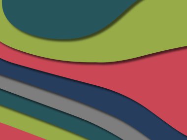 kağıt ile 3D arka plan şekilleri kesim. Soyut kağıt kitap kapağı için şablon arka plan bölmek. Kağıt arka plan kes. Soyut gerçekçi kağıt dekorasyon tasarımı için