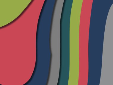 kağıt ile 3D arka plan şekilleri kesim. Soyut kağıt kitap kapağı için şablon arka plan bölmek. Kağıt arka plan kes. Soyut gerçekçi kağıt dekorasyon tasarımı için