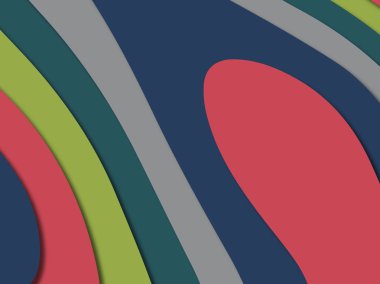 kağıt ile 3D arka plan şekilleri kesim. Soyut kağıt kitap kapağı için şablon arka plan bölmek. Kağıt arka plan kes. Soyut gerçekçi kağıt dekorasyon tasarımı için