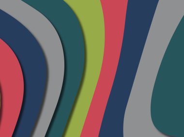 kağıt ile 3D arka plan şekilleri kesim. Soyut kağıt kitap kapağı için şablon arka plan bölmek. Kağıt arka plan kes. Soyut gerçekçi kağıt dekorasyon tasarımı için