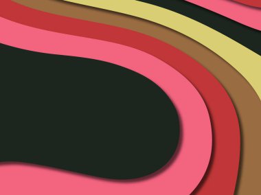 kağıt ile 3D arka plan şekilleri kesim. Soyut kağıt kitap kapağı için şablon arka plan bölmek. Kağıt arka plan kes. Soyut gerçekçi kağıt dekorasyon tasarımı için