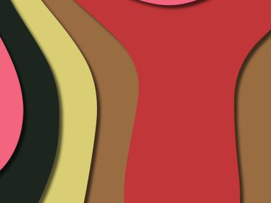 kağıt ile 3D arka plan şekilleri kesim. Soyut kağıt kitap kapağı için şablon arka plan bölmek. Kağıt arka plan kes. Soyut gerçekçi kağıt dekorasyon tasarımı için