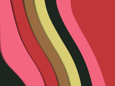 kağıt ile 3D arka plan şekilleri kesim. Soyut kağıt kitap kapağı için şablon arka plan bölmek. Kağıt arka plan kes. Soyut gerçekçi kağıt dekorasyon tasarımı için