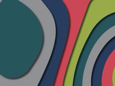 kağıt ile 3D arka plan şekilleri kesim. Soyut kağıt kitap kapağı için şablon arka plan bölmek. Kağıt arka plan kes. Soyut gerçekçi kağıt dekorasyon tasarımı için