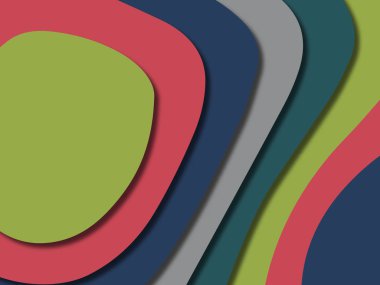 kağıt ile 3D arka plan şekilleri kesim. Soyut kağıt kitap kapağı için şablon arka plan bölmek. Kağıt arka plan kes. Soyut gerçekçi kağıt dekorasyon tasarımı için