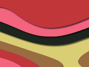 kağıt ile 3D arka plan şekilleri kesim. Soyut kağıt kitap kapağı için şablon arka plan bölmek. Kağıt arka plan kes. Soyut gerçekçi kağıt dekorasyon tasarımı için