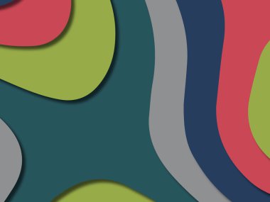 kağıt ile 3D arka plan şekilleri kesim. Soyut kağıt kitap kapağı için şablon arka plan bölmek. Kağıt arka plan kes. Soyut gerçekçi kağıt dekorasyon tasarımı için