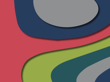 kağıt ile 3D arka plan şekilleri kesim. Soyut kağıt kitap kapağı için şablon arka plan bölmek. Kağıt arka plan kes. Soyut gerçekçi kağıt dekorasyon tasarımı için