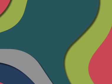 kağıt ile 3D arka plan şekilleri kesim. Soyut kağıt kitap kapağı için şablon arka plan bölmek. Kağıt arka plan kes. Soyut gerçekçi kağıt dekorasyon tasarımı için