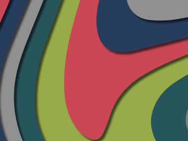 kağıt ile 3D arka plan şekilleri kesim. Soyut kağıt kitap kapağı için şablon arka plan bölmek. Kağıt arka plan kes. Soyut gerçekçi kağıt dekorasyon tasarımı için