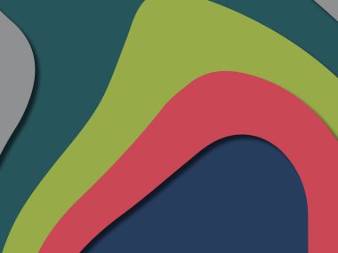 kağıt ile 3D arka plan şekilleri kesim. Soyut kağıt kitap kapağı için şablon arka plan bölmek. Kağıt arka plan kes. Soyut gerçekçi kağıt dekorasyon tasarımı için