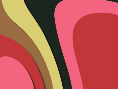 kağıt ile 3D arka plan şekilleri kesim. Soyut kağıt kitap kapağı için şablon arka plan bölmek. Kağıt arka plan kes. Soyut gerçekçi kağıt dekorasyon tasarımı için