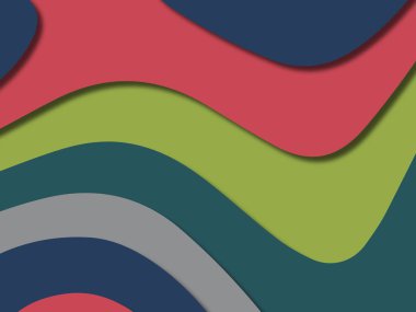 kağıt ile 3D arka plan şekilleri kesim. Soyut kağıt kitap kapağı için şablon arka plan bölmek. Kağıt arka plan kes. Soyut gerçekçi kağıt dekorasyon tasarımı için