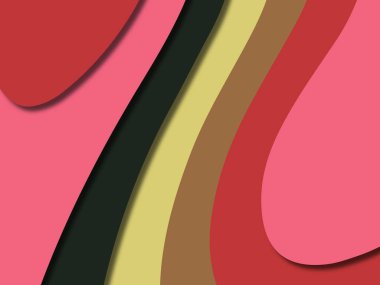 kağıt ile 3D arka plan şekilleri kesim. Soyut kağıt kitap kapağı için şablon arka plan bölmek. Kağıt arka plan kes. Soyut gerçekçi kağıt dekorasyon tasarımı için