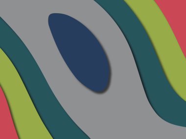 kağıt ile 3D arka plan şekilleri kesim. Soyut kağıt kitap kapağı için şablon arka plan bölmek. Kağıt arka plan kes. Soyut gerçekçi kağıt dekorasyon tasarımı için