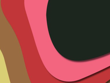 kağıt ile 3D arka plan şekilleri kesim. Soyut kağıt kitap kapağı için şablon arka plan bölmek. Kağıt arka plan kes. Soyut gerçekçi kağıt dekorasyon tasarımı için