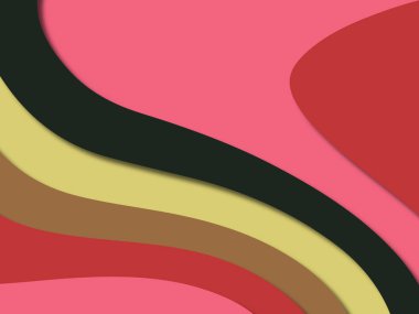 kağıt ile 3D arka plan şekilleri kesim. Soyut kağıt kitap kapağı için şablon arka plan bölmek. Kağıt arka plan kes. Soyut gerçekçi kağıt dekorasyon tasarımı için