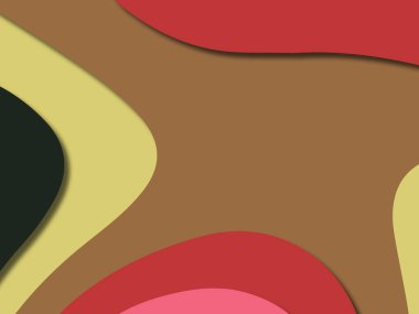 kağıt ile 3D arka plan şekilleri kesim. Soyut kağıt kitap kapağı için şablon arka plan bölmek. Kağıt arka plan kes. Soyut gerçekçi kağıt dekorasyon tasarımı için