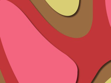 kağıt ile 3D arka plan şekilleri kesim. Soyut kağıt kitap kapağı için şablon arka plan bölmek. Kağıt arka plan kes. Soyut gerçekçi kağıt dekorasyon tasarımı için