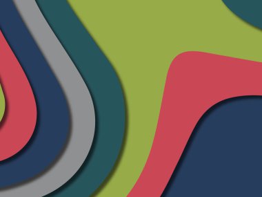 kağıt ile 3D arka plan şekilleri kesim. Soyut kağıt kitap kapağı için şablon arka plan bölmek. Kağıt arka plan kes. Soyut gerçekçi kağıt dekorasyon tasarımı için