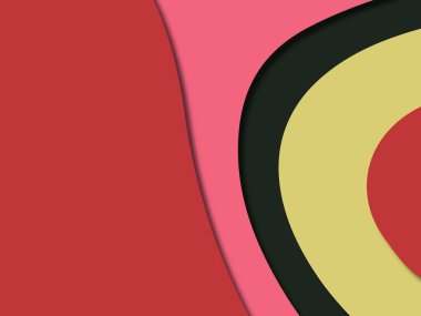 kağıt ile 3D arka plan şekilleri kesim. Soyut kağıt kitap kapağı için şablon arka plan bölmek. Kağıt arka plan kes. Soyut gerçekçi kağıt dekorasyon tasarımı için