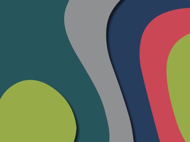 kağıt ile 3D arka plan şekilleri kesim. Soyut kağıt kitap kapağı için şablon arka plan bölmek. Kağıt arka plan kes. Soyut gerçekçi kağıt dekorasyon tasarımı için