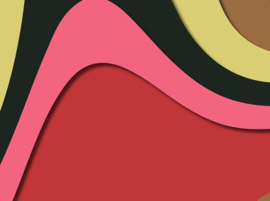 kağıt ile 3D arka plan şekilleri kesim. Soyut kağıt kitap kapağı için şablon arka plan bölmek. Kağıt arka plan kes. Soyut gerçekçi kağıt dekorasyon tasarımı için