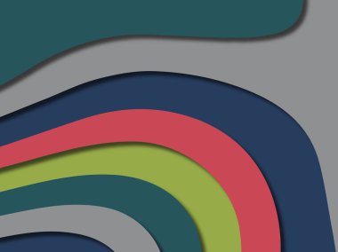 kağıt ile 3D arka plan şekilleri kesim. Soyut kağıt kitap kapağı için şablon arka plan bölmek. Kağıt arka plan kes. Soyut gerçekçi kağıt dekorasyon tasarımı için