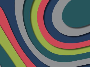 kağıt ile 3D arka plan şekilleri kesim. Soyut kağıt kitap kapağı için şablon arka plan bölmek. Kağıt arka plan kes. Soyut gerçekçi kağıt dekorasyon tasarımı için