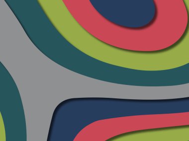 kağıt ile 3D arka plan şekilleri kesim. Soyut kağıt kitap kapağı için şablon arka plan bölmek. Kağıt arka plan kes. Soyut gerçekçi kağıt dekorasyon tasarımı için