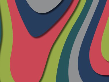 kağıt ile 3D arka plan şekilleri kesim. Soyut kağıt kitap kapağı için şablon arka plan bölmek. Kağıt arka plan kes. Soyut gerçekçi kağıt dekorasyon tasarımı için