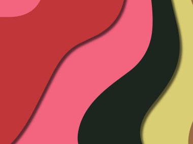 kağıt ile 3D arka plan şekilleri kesim. Soyut kağıt kitap kapağı için şablon arka plan bölmek. Kağıt arka plan kes. Soyut gerçekçi kağıt dekorasyon tasarımı için