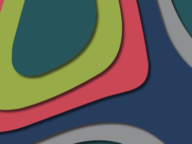 kağıt ile 3D arka plan şekilleri kesim. Soyut kağıt kitap kapağı için şablon arka plan bölmek. Kağıt arka plan kes. Soyut gerçekçi kağıt dekorasyon tasarımı için