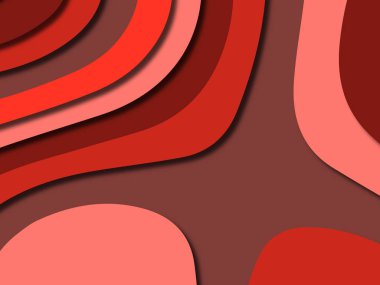 kağıt ile 3D arka plan şekilleri kesim. Soyut kağıt kitap kapağı için şablon arka plan bölmek. Kağıt arka plan kes. Soyut gerçekçi kağıt dekorasyon tasarımı için