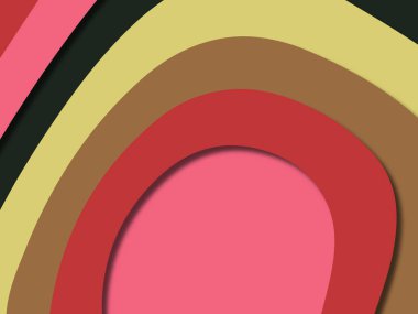 kağıt ile 3D arka plan şekilleri kesim. Soyut kağıt kitap kapağı için şablon arka plan bölmek. Kağıt arka plan kes. Soyut gerçekçi kağıt dekorasyon tasarımı için