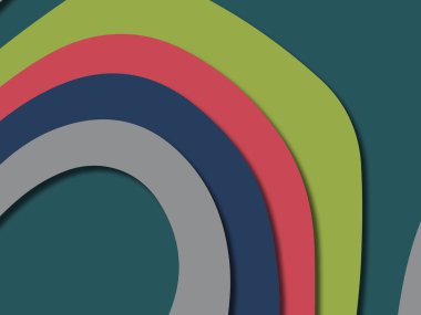 kağıt ile 3D arka plan şekilleri kesim. Soyut kağıt kitap kapağı için şablon arka plan bölmek. Kağıt arka plan kes. Soyut gerçekçi kağıt dekorasyon tasarımı için