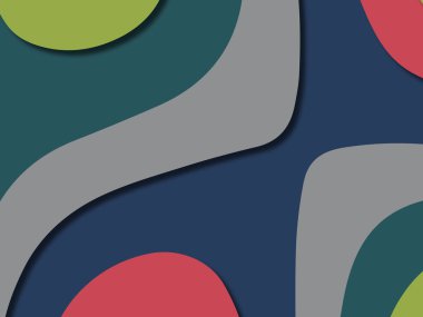 kağıt ile 3D arka plan şekilleri kesim. Soyut kağıt kitap kapağı için şablon arka plan bölmek. Kağıt arka plan kes. Soyut gerçekçi kağıt dekorasyon tasarımı için