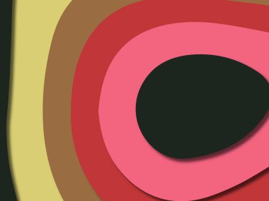 kağıt ile 3D arka plan şekilleri kesim. Soyut kağıt kitap kapağı için şablon arka plan bölmek. Kağıt arka plan kes. Soyut gerçekçi kağıt dekorasyon tasarımı için