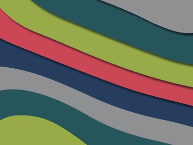 kağıt ile 3D arka plan şekilleri kesim. Soyut kağıt kitap kapağı için şablon arka plan bölmek. Kağıt arka plan kes. Soyut gerçekçi kağıt dekorasyon tasarımı için